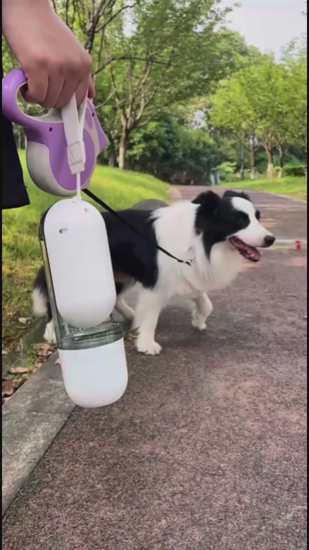 2 en 1 Bebedero Transportable para Perros - Contenedor Transportable de Comida para Perros