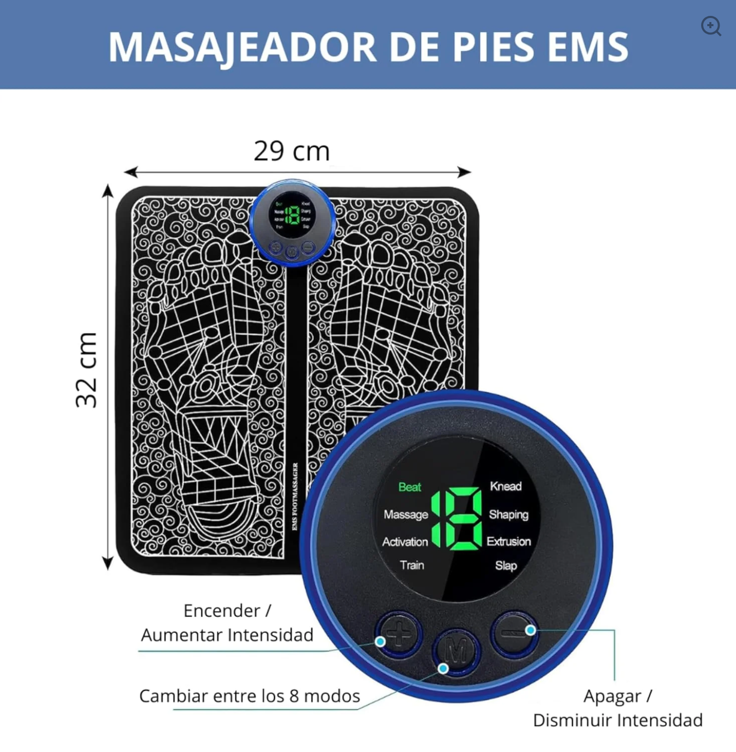 🦶 Masajeador Inteligente EMS para Pies 📦